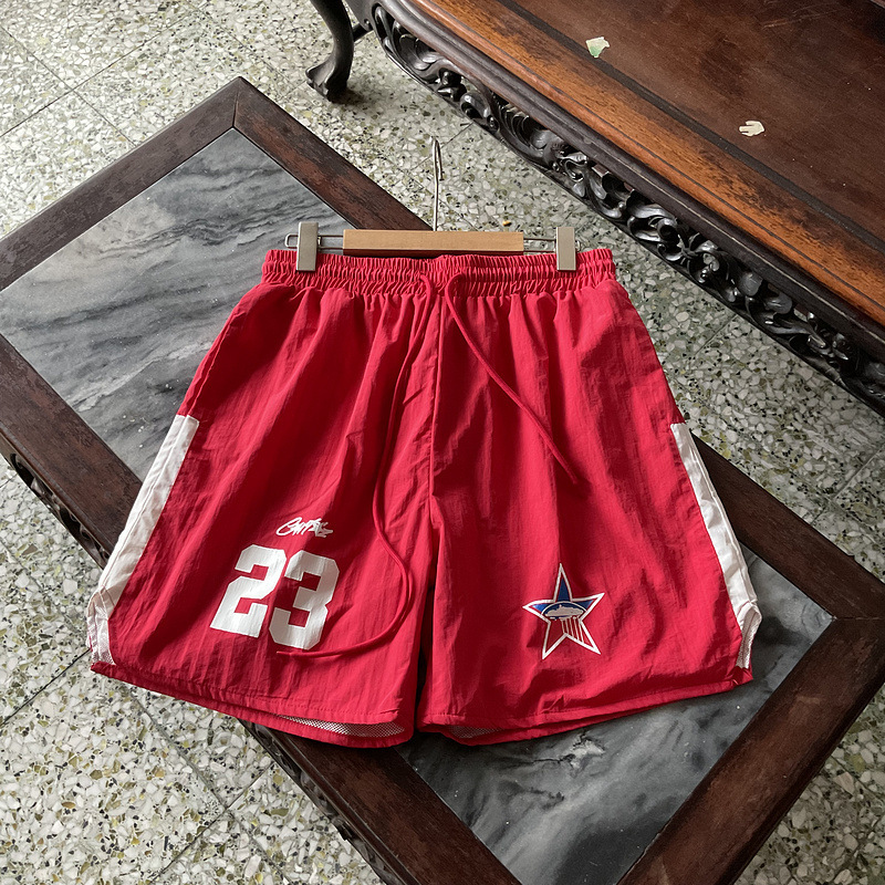 Alcatraz graphic cotton Bermuda shorts L2015 Red