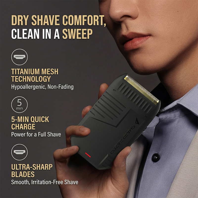Men's Razor, Reciprocating Razor, Electric Beard Razor, Washable Razor, Portable Home Use