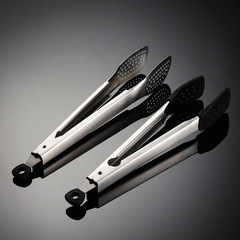 Earn 304 stainless steel silicone food tongs with switch barbecue tongs practical kitchen bread tongs baking supplies