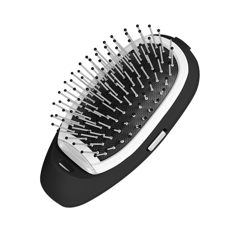 Venta directa de fábrica iónica cepillo eléctrico portátil antiestático anión Acero inoxidable peine