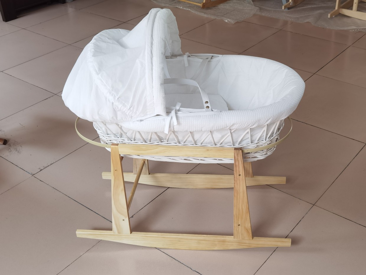 Moses Basket European Nostalgic Moses Basket Cover Wicker Basket Carrying Basket Cover Cradle Cover Can Be Purchased with Hand-Woven Carrying Basket