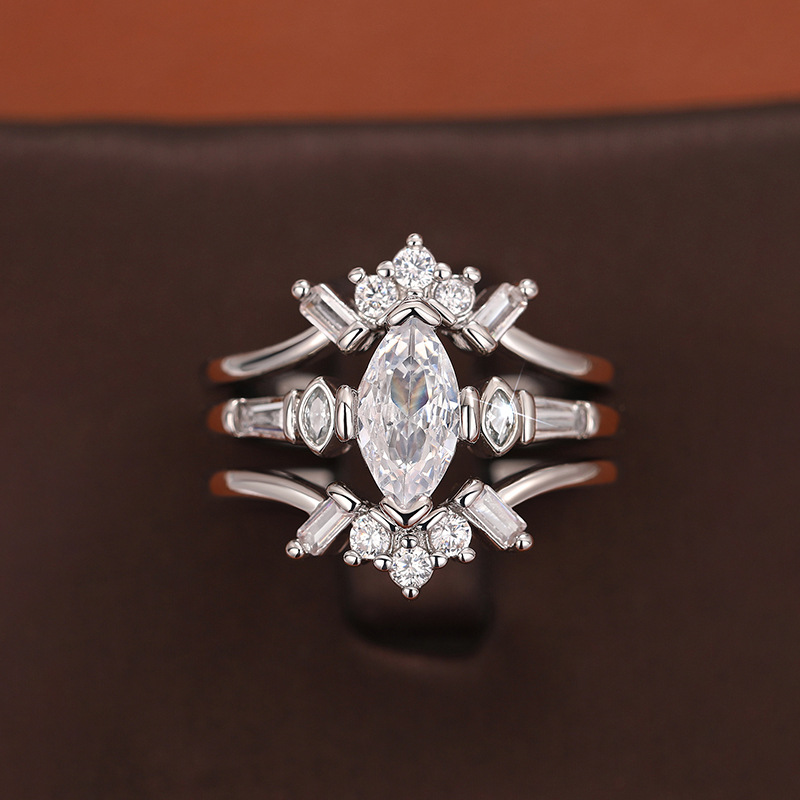 1 Piece Quantity Wholesale Jewelry Elegant Modern Style Geometric Copper Zircon Rings