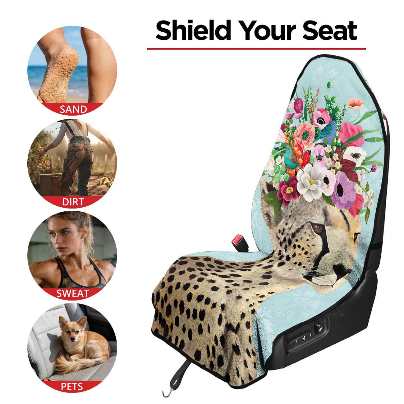 Car seat towel cover front seat protector suitable for gym and exercise, universal for all seasons, car use 44