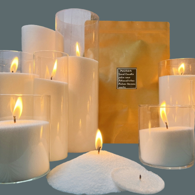 Bougie en sable granulaire pour mariage parfumée et romantique_voghion.com