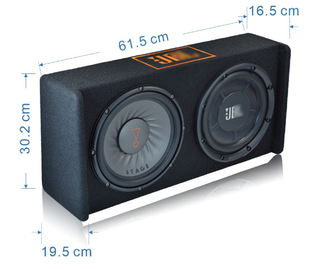 Dual 10inch ultra-thin subwoofer, deep bass, space-saving, car seat subwoofer, destined for car audio, floor-standing subwoofer