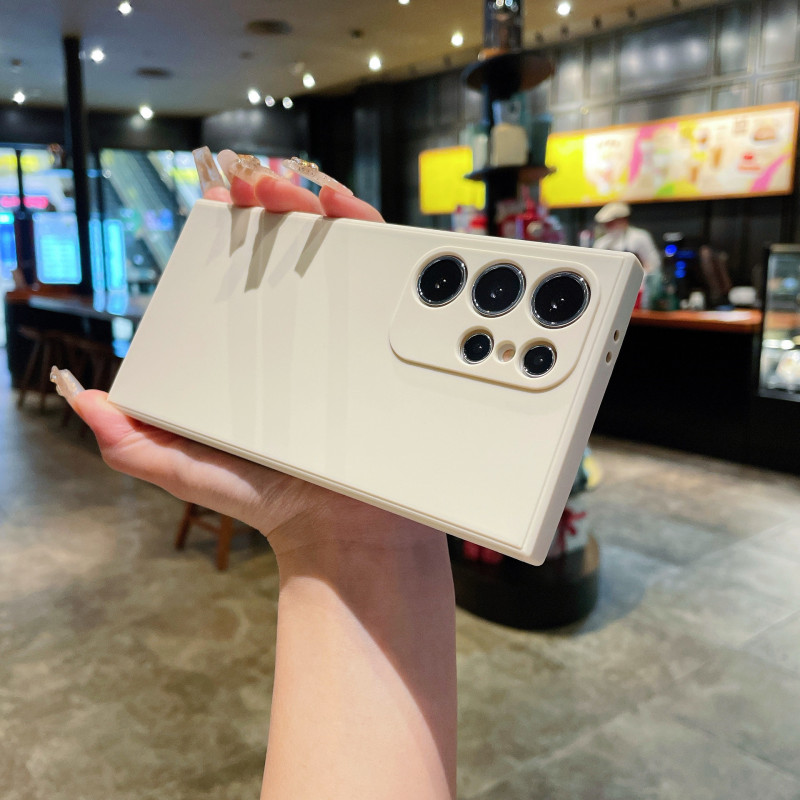 サムスンS25精孔フロストTPUストレートエッジA53A15保護カバーnote20ルービックキューブシリコン携帯ケースを適用|undefined