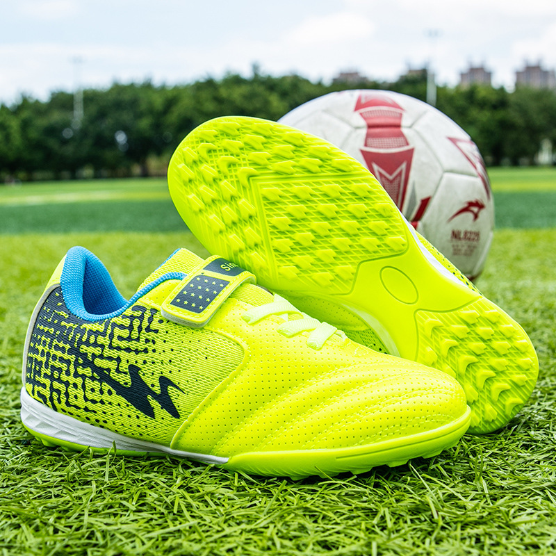 Double Star Children's Football Shoes Broken Nail Non-Slip Low-Top Tpr Outsole Grass Training Professional Football Shoes