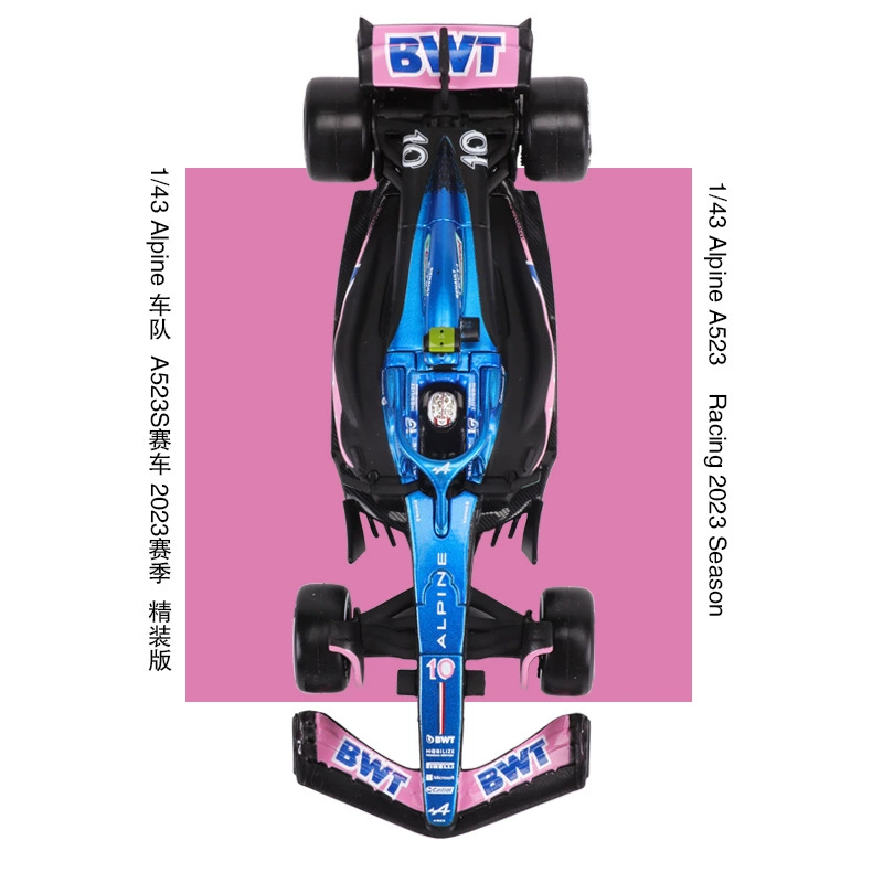 Модель автомобиля Alpai F1 BWT Alpine 1:43, модель гоночного автомобиля, имитационная сборка