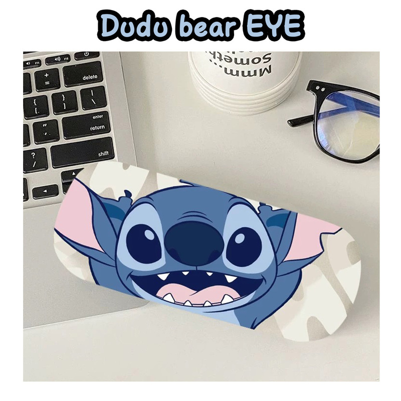 Cross-border Stitchai Glasses Box Cartoon High-value Portable Simple Cute High-value Sunglasses Proximity Mirror Storage Box Cross-border Stitchai Glasses Box Cartoon High-value Portable Simple Cute High-value Sunglasses Proximity Mirror Storage Box