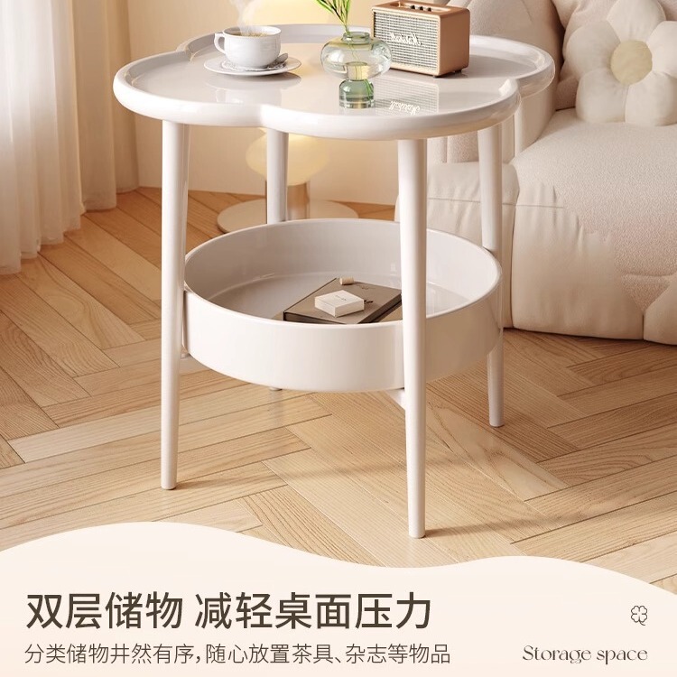 床头柜简约现代卧室小型置物架家用创意花朵沙发迷你边几移动桌子|undefined