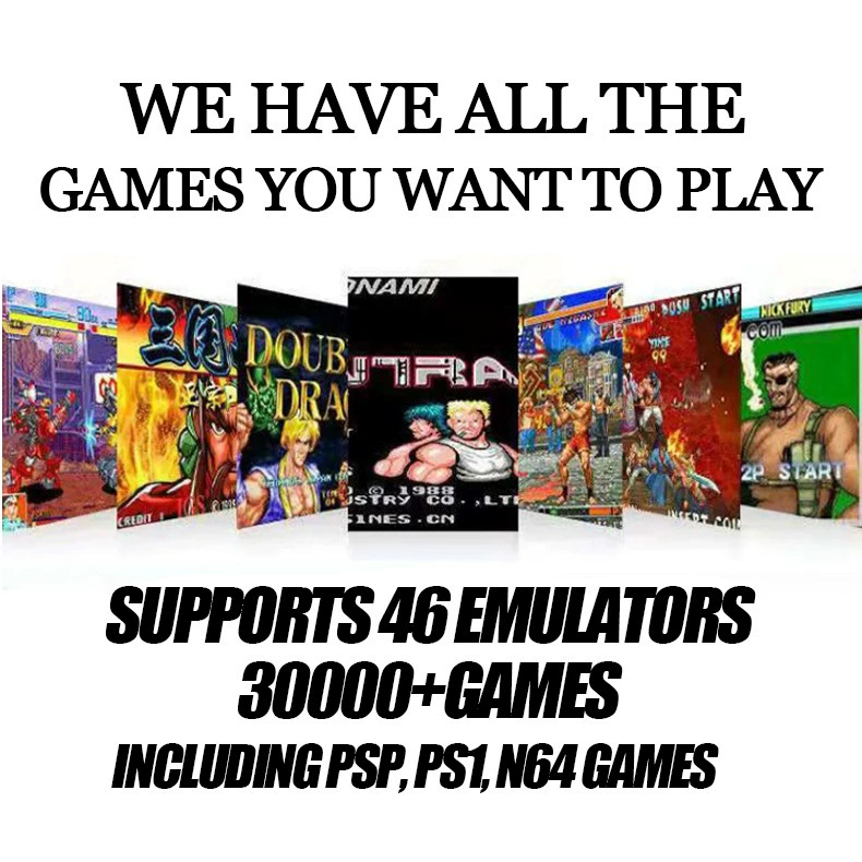 Wireless Retro Game Console Stick, 64GB, 4K HDR & 3D, Dual Wireless Controllers