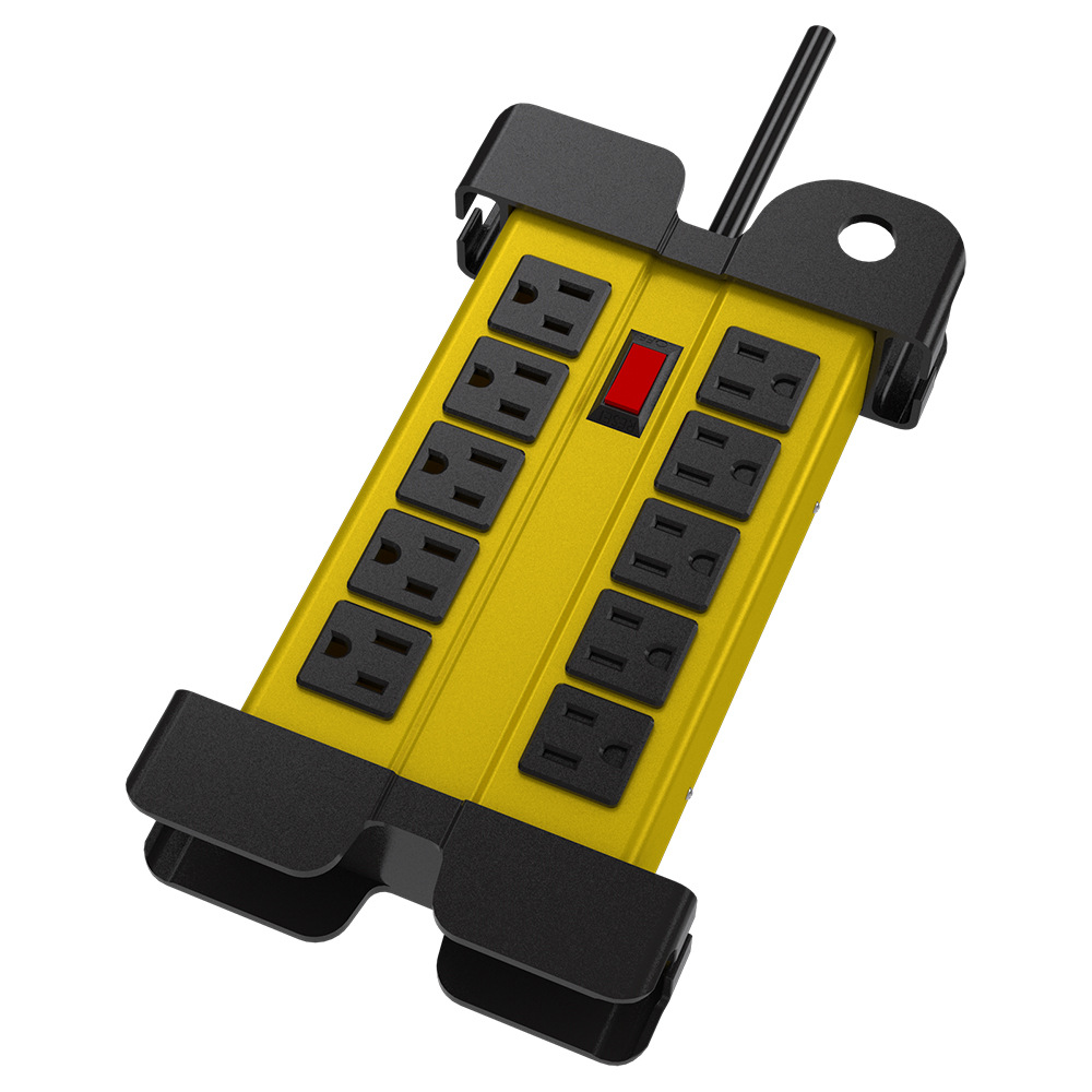 多功能美式加拿大插线板铁壳插座工业车库适用