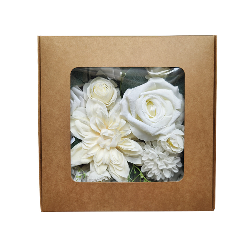 手工制作仿真花絹花戶外婚禮訂婚儀式手捧花DIY新娘伴娘禮物歐式