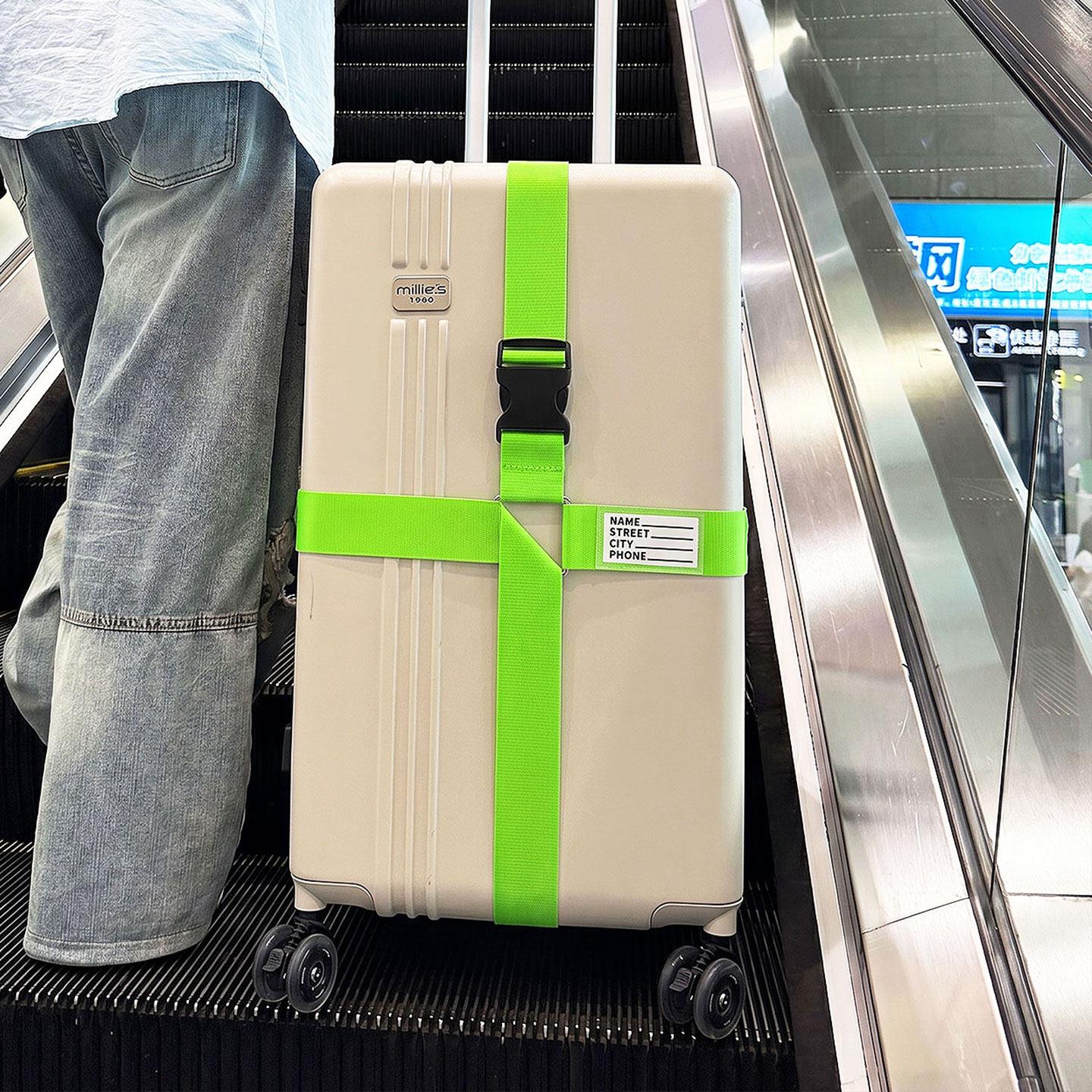 Travel essentials~Luggage straps, cross-body packing straps for studying abroad, outdoor travel, and airplane luggage reinforcement straps