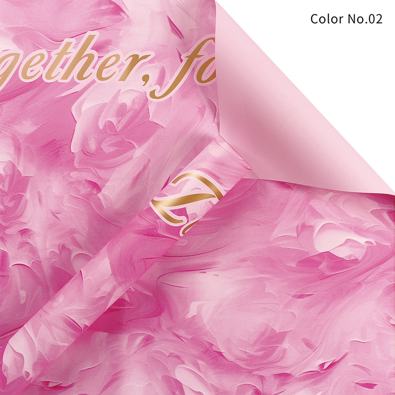 Huaxi Tu Shan amor material de embalaje de flores estampado papel de embalaje de flores moda elegante ramo florista papel de embalaje de flores