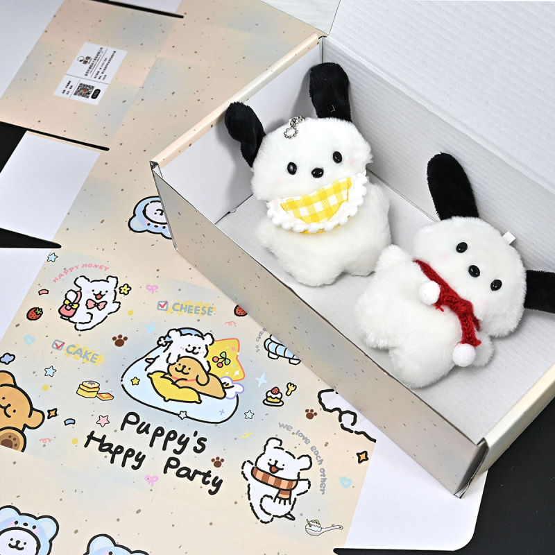 かわいい子犬ギフトボックス漫画飛行機ボックスハンドブック文具収納ボックスギフトボックスボーイフレンドとガールフレンドの親友用|undefined