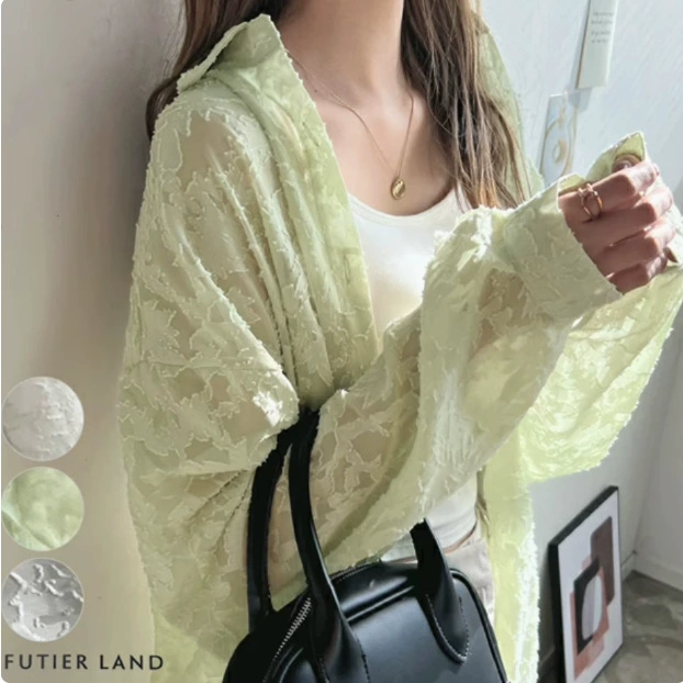 Японская и корейская весенне-летняя новая мода, свежая и милая рубашка с длинными рукавами и свободными плечами, топы, пляжная рубашка с защитой от солнца