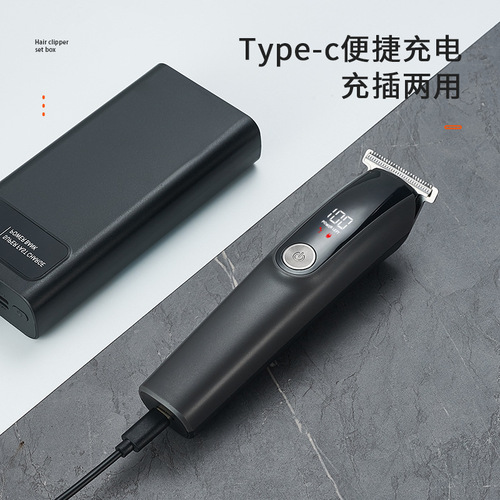 MANSO cross-border multi-functional oil head electric clipper home shaving clipper set hair clipper special digital display engraving