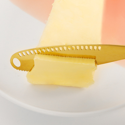 Amazon Cross-Border 430 Stainless Steel Butter Knife Cheese Wheel Butter Knife Bread Jam Baking Cow Scraper