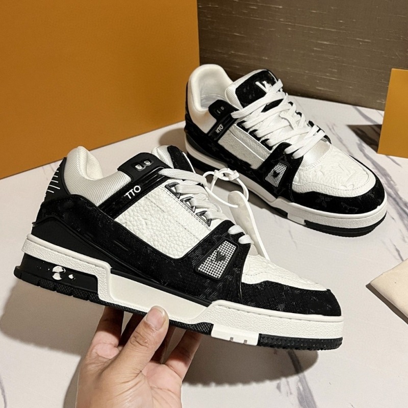 Guangzhou versión superior original puro paquete completo entrenador de asno zapatillas deportivas casuales de cuero para parejas hombres y mujeres skate