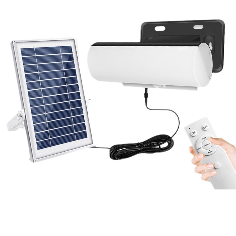 Amazon 126LED control remoto luz de pared de detección solar tricolor interior y exterior iluminación doméstica de patio luminosa