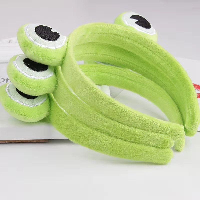 145g Weight Spa Headband Hair Accessories Type 1 Piece Quantity Daily Occasion Frog Pattern Women'S Gender Handmade Design Cute Style Cute Women'S Frog Handmade Spa Headband 1