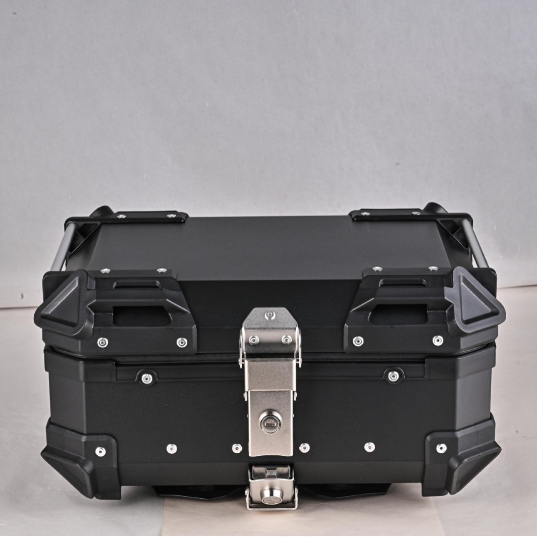 Pequeño fácil de desmontar aleación de aluminio bicicleta de la motocicleta tronco 25L/32L/36L ligero diario cercanías Negro/Plata