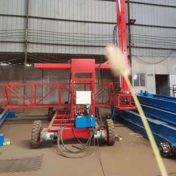 高架桥护栏泄水管安装台车 桥梁落水管安装车 电动泄水管台车