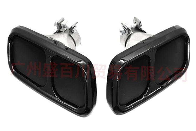 Suitable for 14-21 Land Rover Range Rover Sport SVR four-outlet square black stainless steel welded tail throat surround