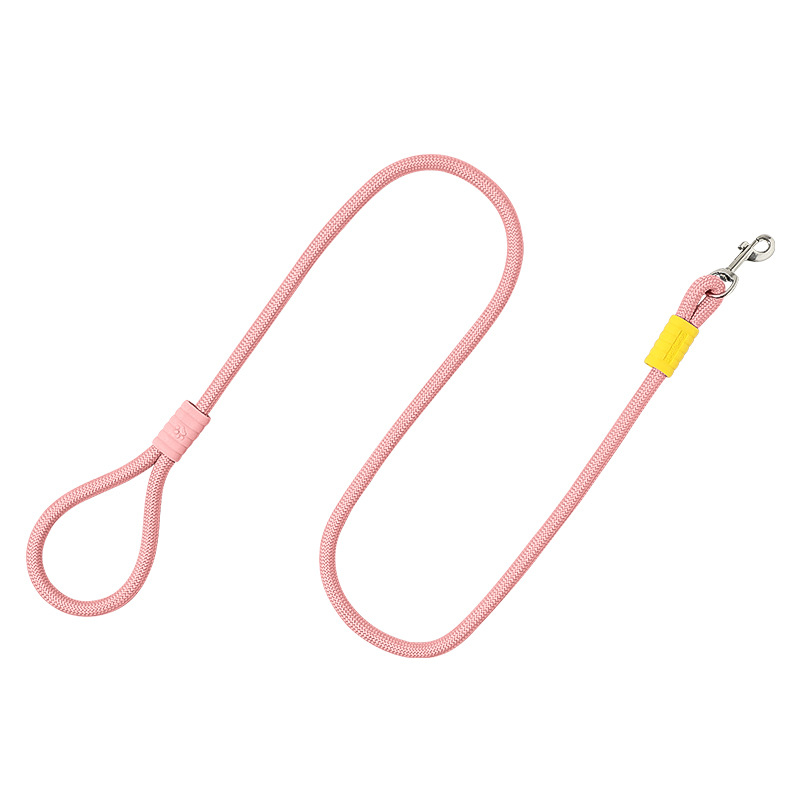 Cuerda de tracción para perros transfronteriza, cuerda para pasear a los perros, correa de contraste de dopamina para cachorros al aire libre, suministros para mascotas al por mayor