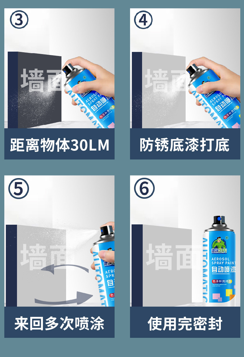 DIY Spray Paint for Cars, Graffiti, Wheel Color Change, Furniture and Wood Paint, Black and White Metallic Paint