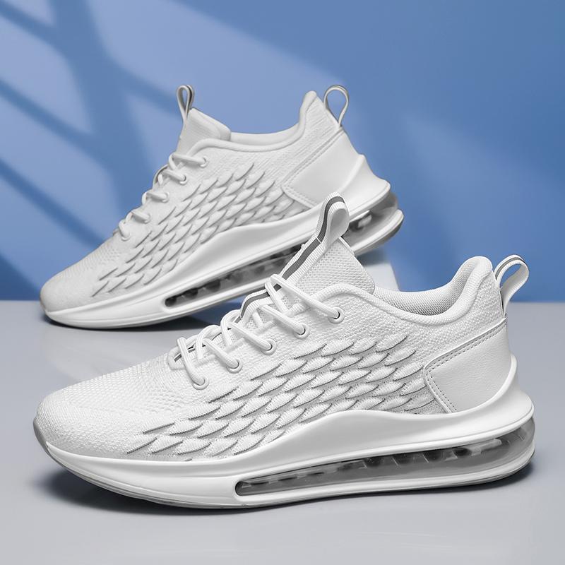 Shoes2025 New Fashion Export Sports Casual Shoes Men's Shoes Extra Large Size Full Palm Air Cushion Running Shoes Mesh Shoes