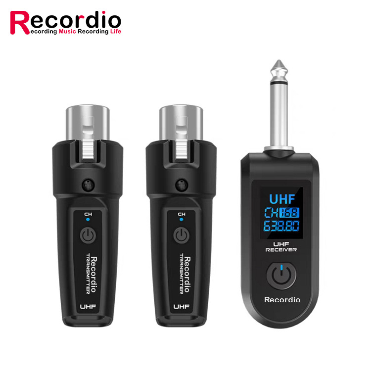 Sistema de micrófono inalámbrico de conversión por cable dinámico al por mayor, receptor de transmisión, instrumento musical, soplador eléctrico de mano, granada de guitarra