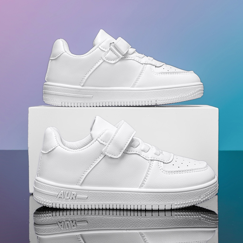 Children's White Shoes, Student Performance Shoes, 2025 New School Performance Shoes, Cross-Border Popular Sports Shoes for Boys and Girls