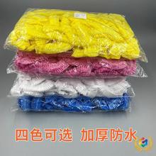 ✅浴帽一次性一次性浴帽头套高压透明条形PE塑料加厚酒店发廊焗油