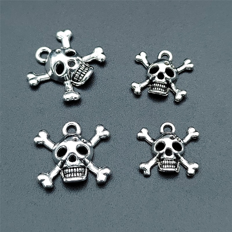 85g Weight Pendant Jewelry Making Type DIY Jewelry Accessories Classification 100 PCS/Package Zinc Alloy Skull Pendant