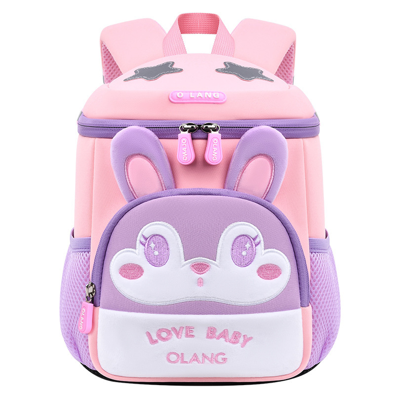 Nuevo oso y zorro lindo mochila infantil mochila de jardín de infantes mochila de ocio anti-perdida logotipo imprimible
