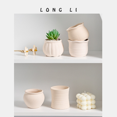 Longli Ceramic Succulent Planter Decor Home Decor Succulent Planter Wholesale Gardening Planter Ceramic Plant Pot
