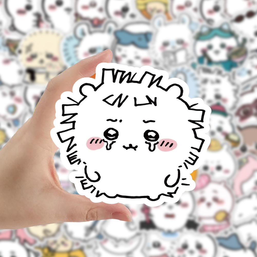 350 piezas de personajes de dibujos animados de Riman Ji Yiwa, pegatinas pequeñas, cajas creativas de bricolaje para teléfonos móviles, tazas de agua, pegatinas de computadora