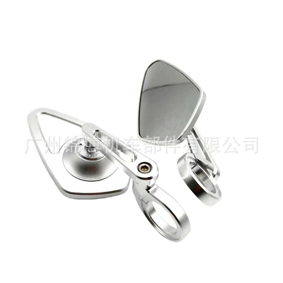 scooter universal mirror cross-border – Motorcycle rearview mirror - jb-6023-silver-pointed-white-glass
