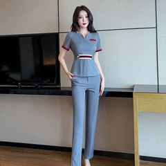 Women's Stylish New Health Massage Foot Therapist Uniform for Beauty Salon Workwear 266 Pants