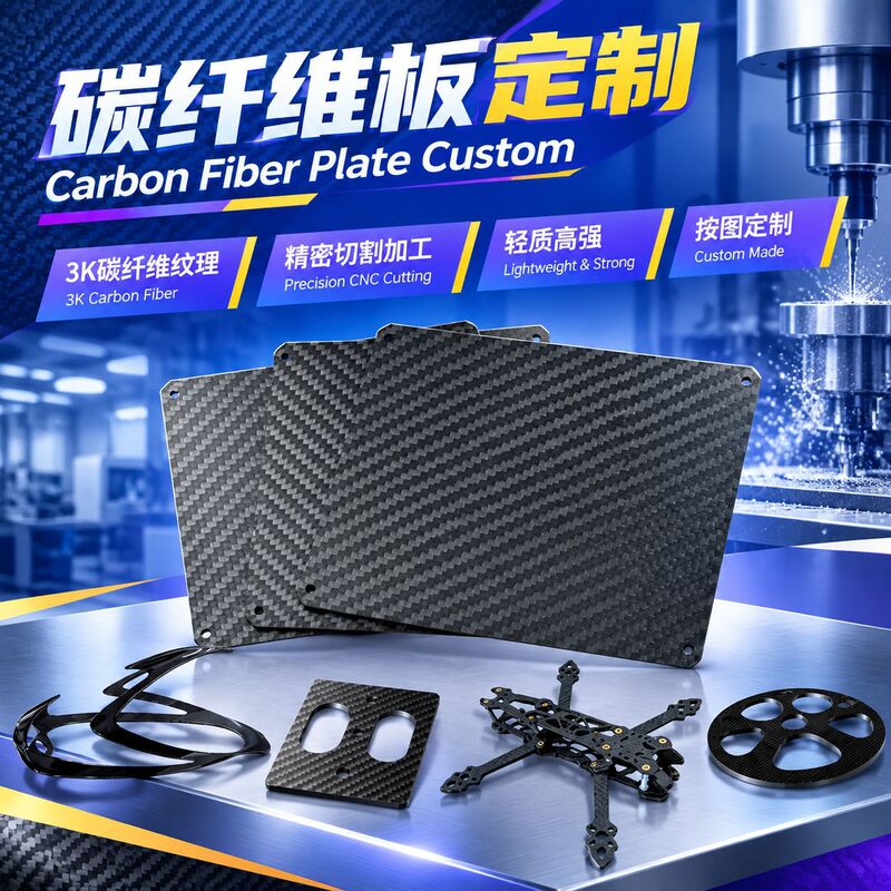 Shenzhen Carbon Fiber Board Manufacturer Direct Sales of High-Strength 3K Plain Weave Twill Carbon Fiber Composite Material Boards