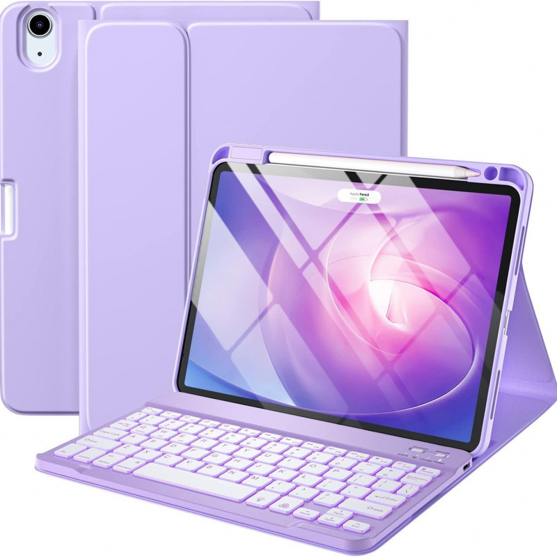 Ipad10 Generation Keyboard Leather Case Ipadair11 Tablet Protective Case Suitable for Air4/5/6 Right Pen Slot Case