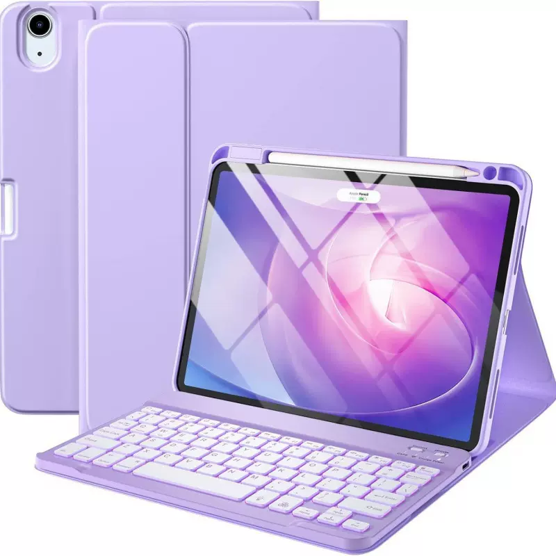 ipad10代键盘皮套ipadair11平板电脑保护壳 适用air4/5/6右笔槽壳