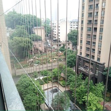 长沙隐形防护网防盗网不锈钢丝连廊阳台窗户儿童防坠防猫高层