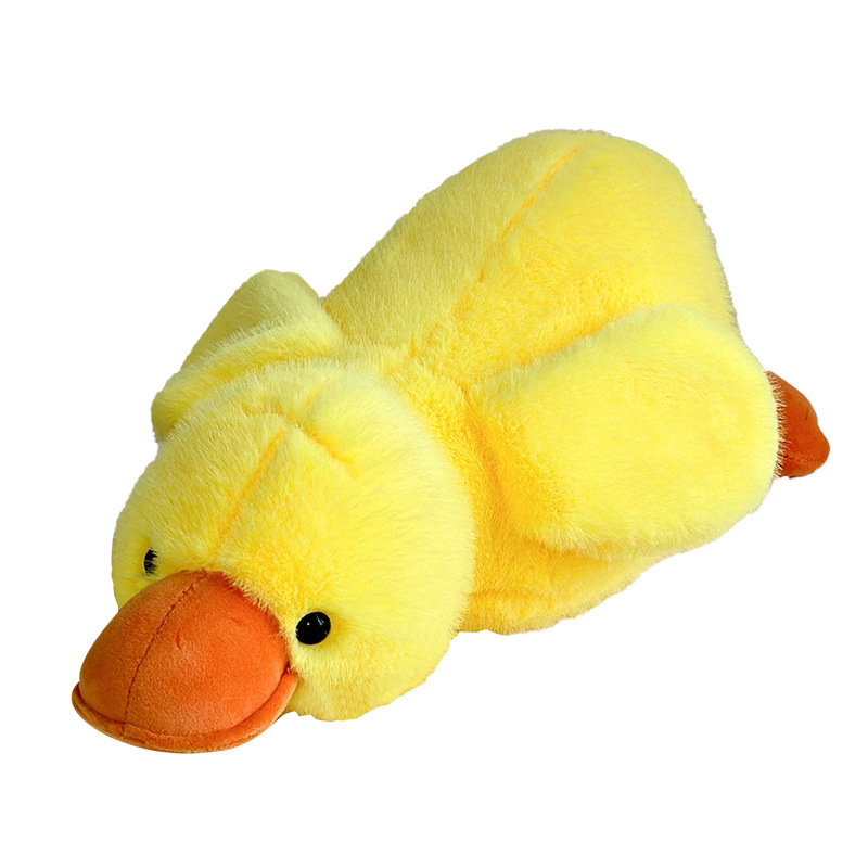 Duque amarillo suave almohada de peluche para dormir muñeca de tela de pierna sofá muñeca de pato muñeca