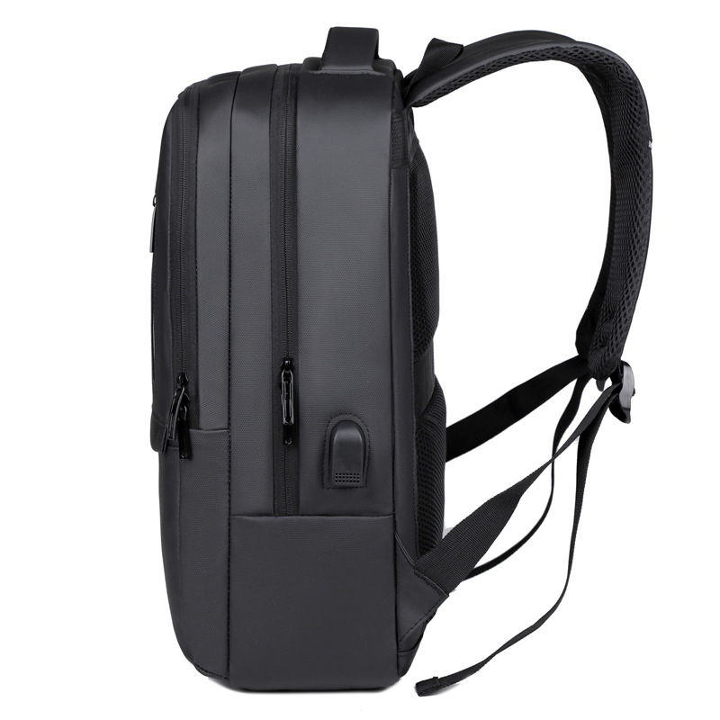 Mochila USB multifuncional simple para hombres transfronterizos, mochila para computadora de gran capacidad para viajes de negocios, LOGO personalizado