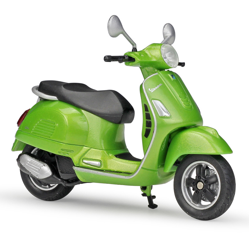 WILLY WELLY1:18 VESPA 2017 VESPA GTS 125 시뮬레이션 합금 스쿠터 모델