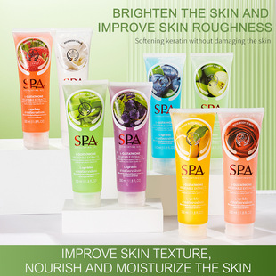Tropical Fruit Exfoliating SPA Facial Gel Cleansing Gel Exfoliating Corneol Facial Scrub