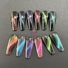 新品3Dマグネットキャットアイパウダーカメレオンキャットアイネイルアートマグネットパウダー星光キラキラパウダーグラデーションワイドクリスタルストーンキャットアイパウダー